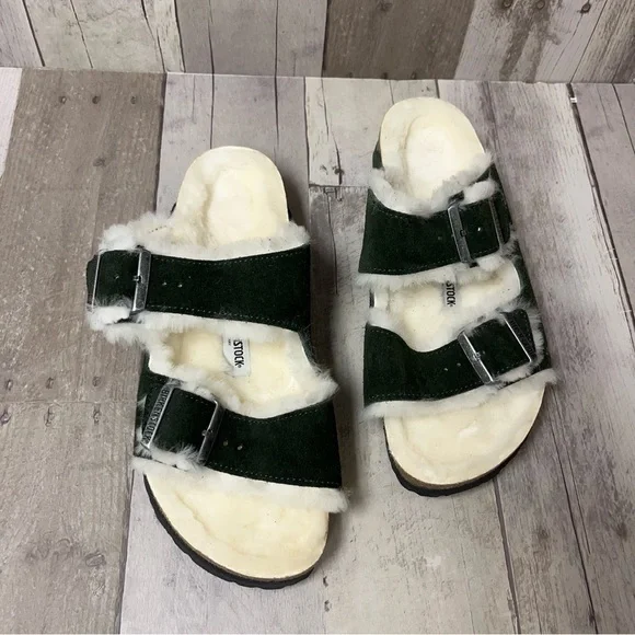 NWOT Birkenstock Arizona Shearling-Lined Sandals Size 39 - Picture 6 of 8